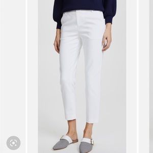 NWT Alice and Olivia Stacey Slim Straight-Leg Cropped Trousers